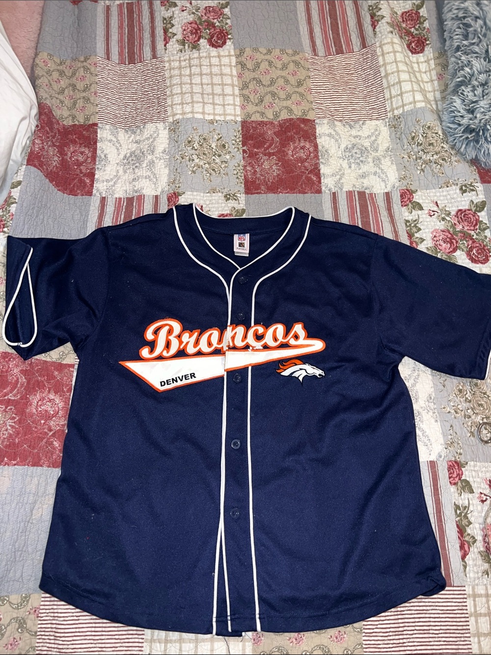 Vintage 90s Denver Broncos Elway 7 baseball jersey